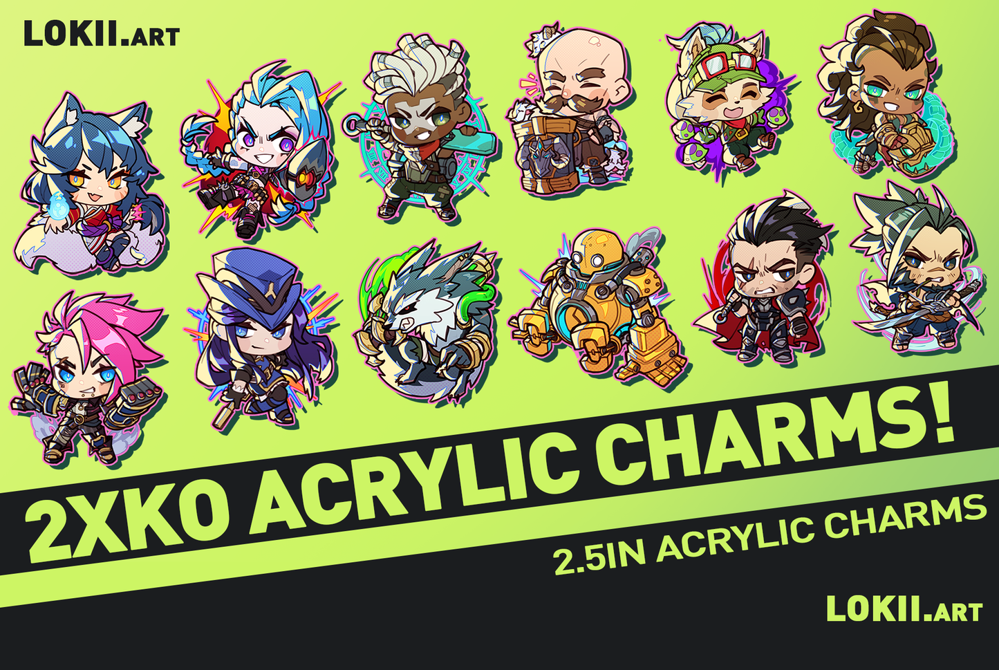 2XKO 2.5in Charms