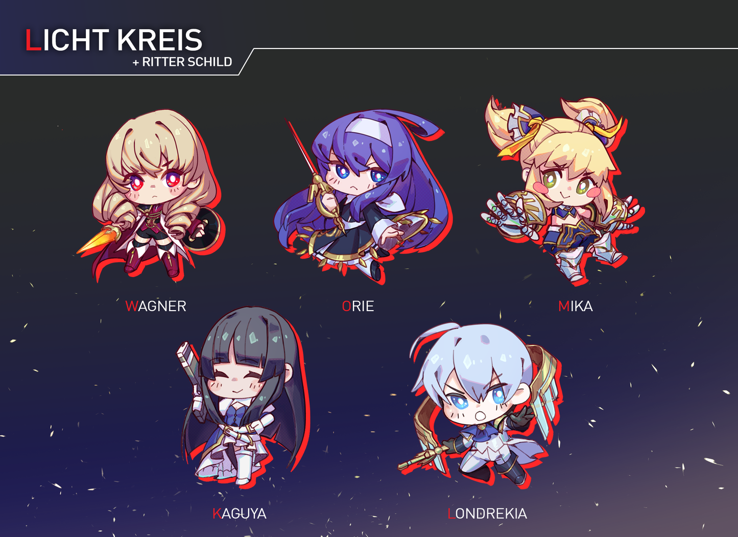 Under Night In-Birth 2.5in Charms