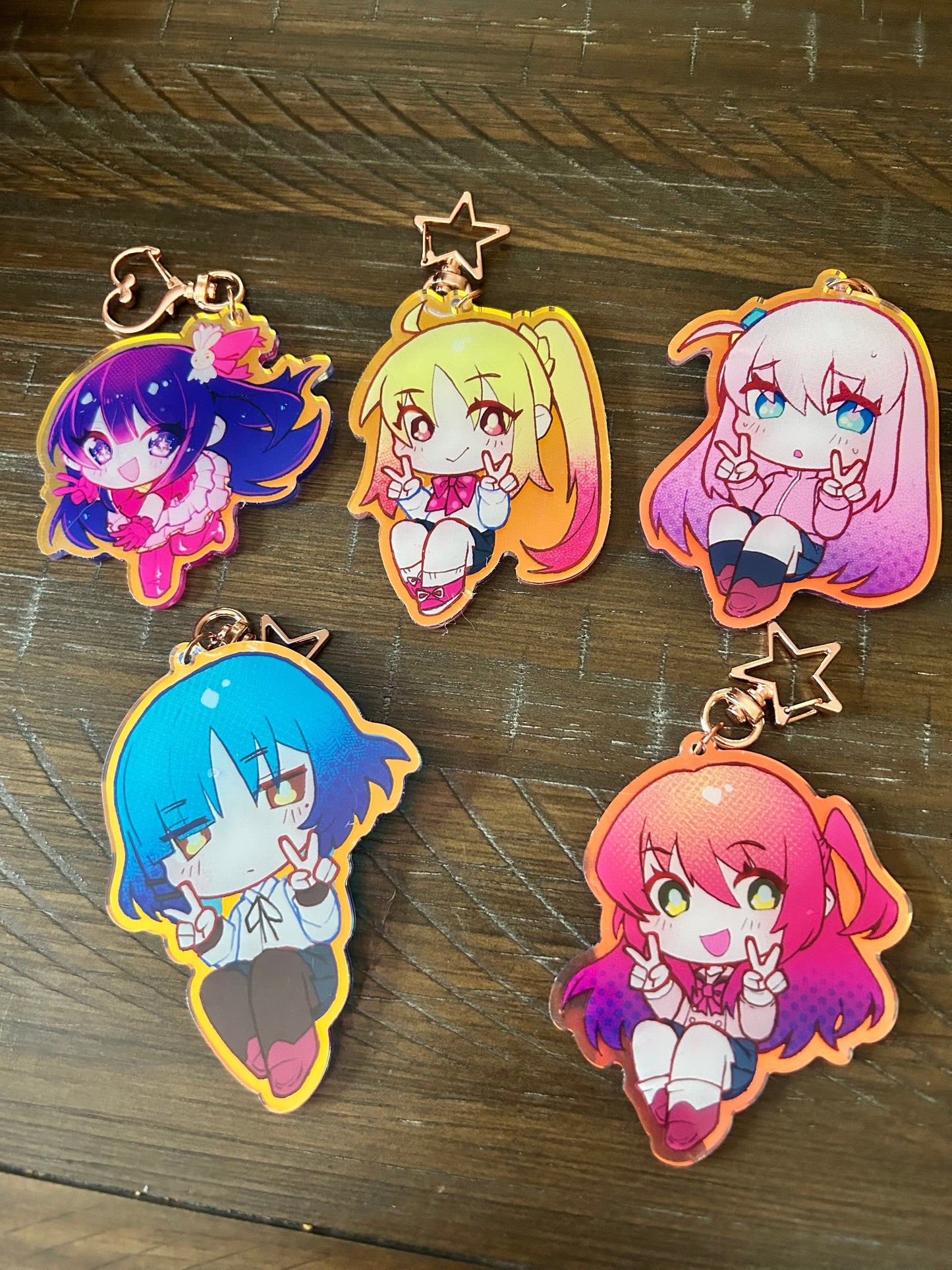 Bocchi the Rock Rainbow Acrylic Charms